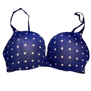 🌞🌴B1G2 FREE🌞🌴 
VS Plunge Blue Polka Dot Bra 34D